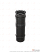 Elément droit 370 à 510 mm DS INOX SP Noir Ø80 mm