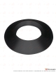 Rosace en silicone noire noir Ø 080
