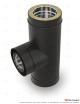 Té 90° DS INOX DP Noir Ø80 mm