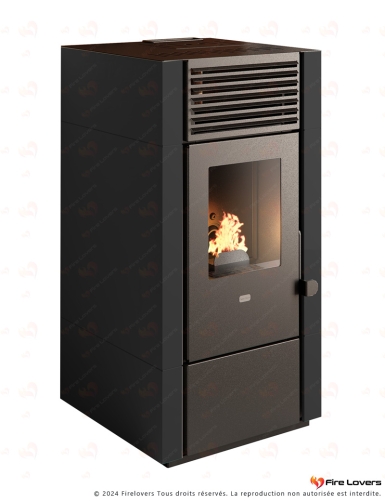 Pack "Rêverie en Flamme" : Poêle à granulés Poly 9,5 kW + Kit Complet Flamme Cheminée Ø80 mm