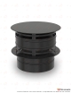 Chapeau anti-pluie DS INOX DP noir Ø80 mm