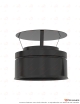 Chapeau standard DS INOX DP noir Ø80 mm
