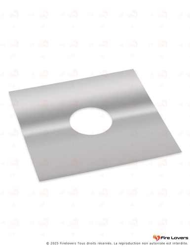 Plaque finition Ø 080 - trou Ø 87 adaptée pour piquage de Té