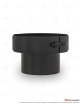 Connexion poêle-cheminée DS INOX DP Noir Ø80