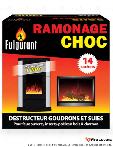 Poudre de ramonage choc en sachet 14 x 40 g Fulgurant