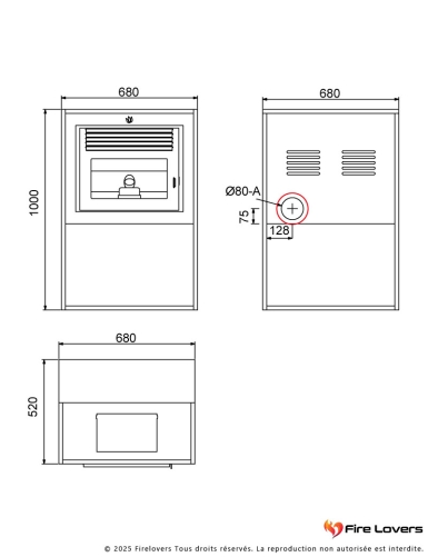 Q-Bix 8kW Poêle à granulés