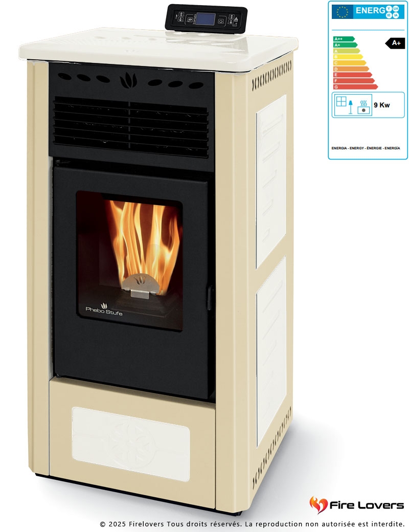 Gea S 9kW Poêle à granulés étanche | Sortie Arrière