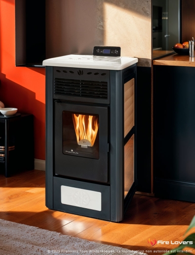 Gea S 9kW Poêle à granulés étanche | Sortie Arrière