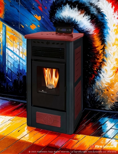 Gea S 9kW Poêle à granulés étanche | Sortie Arrière