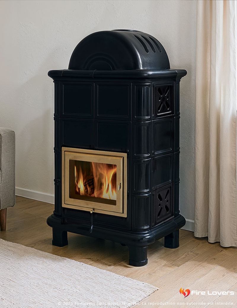 Diana L avec dôme Poêle à bois 12kW