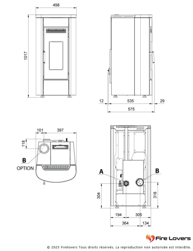 Klaudia Plus 5.0 8kW Poêle à granulés