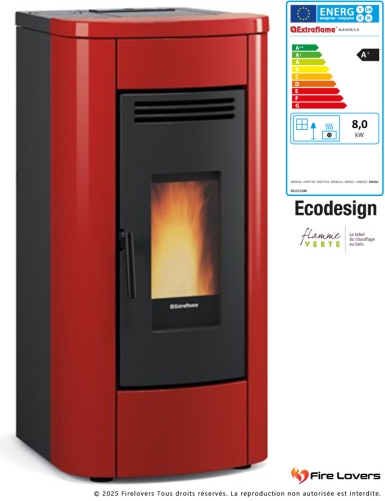 Klaudia Plus 5.0 8kW Poêle à granulés canalisable