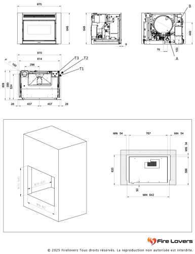 Comfort IDRO L80 insert à granulés 19kW