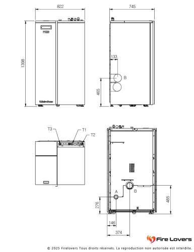 PK15 kW Chaudière à granulés