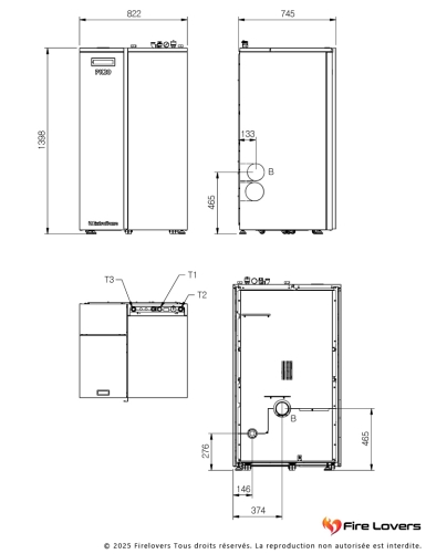 PK20 kW Chaudière à granulés