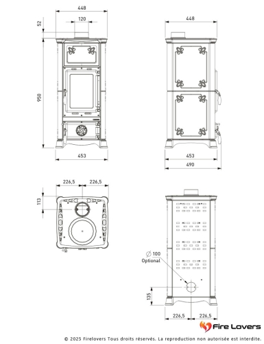 Emiliana 7kW Poêle à bois