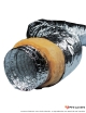 Flexible souple isolé étirable ISOALU en aluminium M0M1 - L 10 m Ø 82 mm