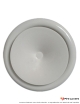 Bouche de soufflage réglable en acier - Finition RAL 9010 Ø 80 mm