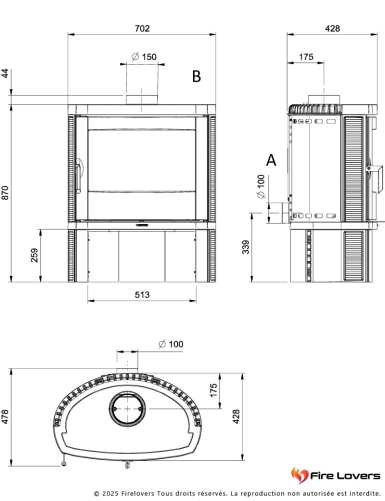 Jennifer 2.0 7,7kW Poêle à bois