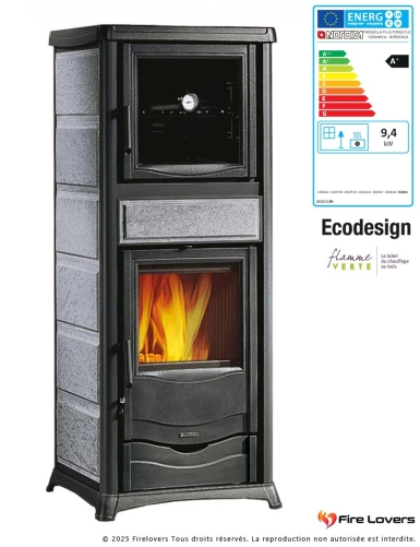 Rossella Plus Forno 5.0 Petra 9.4kW Poêle à bois avec four