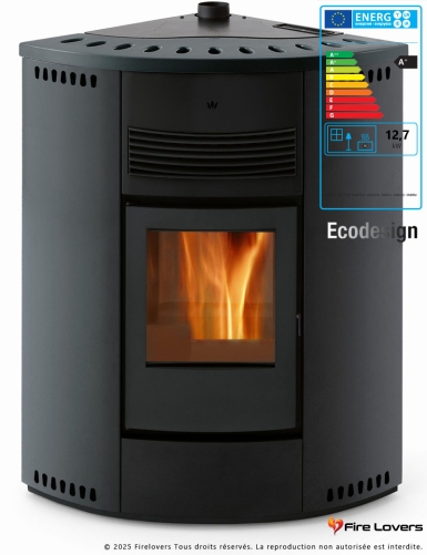 Asia Plus 13kW Poêle à granulés canalisable