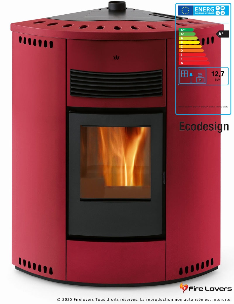 Asia Plus 13kW Poêle à granulés canalisable
