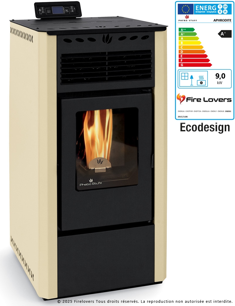 Aphrodite 9kW Poêle à granulés | Sortie Arrière