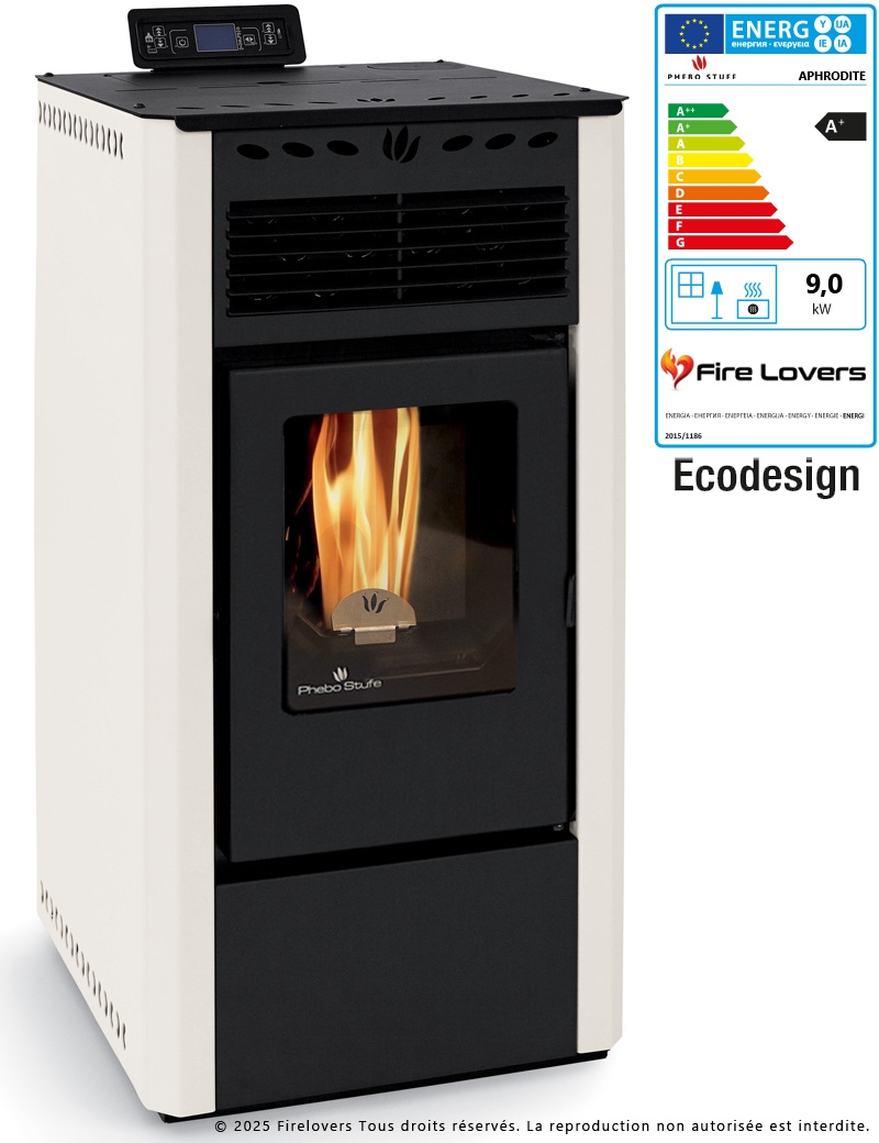 Aphrodite 9kW Poêle à granulés | Sortie Arrière