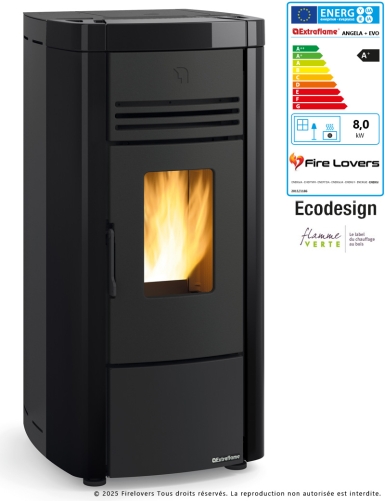 Angela Plus Evo 8kW Poêle à granulés canalisable