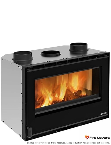 Inserto 80 Crystal Evo.16 ventilé 7,4 kW Insert à bois