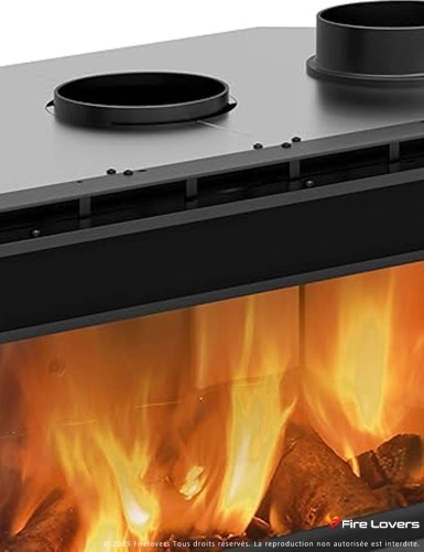 Inserto 80 Crystal Evo 2.0 ventilé 7,4 kW Insert à bois