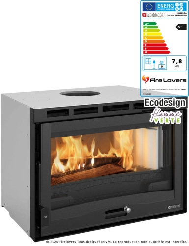 Inserto 70.165 ventilé 7,8 kW insert à bois