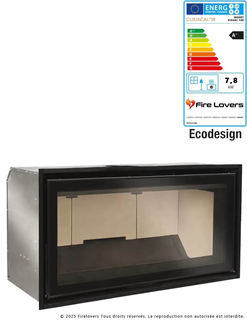 Visual 100 7,8kW Insert à bois