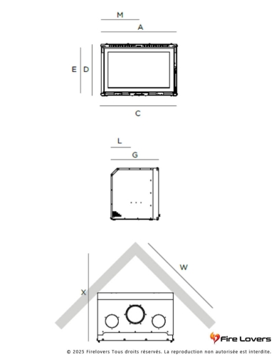 Visual 100 7,8kW Insert à bois