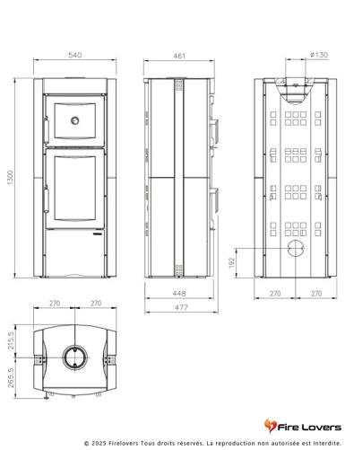 Ester Forno Evo 8kW Poêle à bois