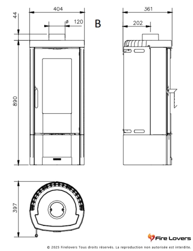 Candy 4.0 6kW Poêle à bois