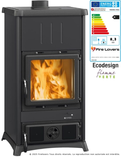 Fedora Steel 8kW Poêle à bois