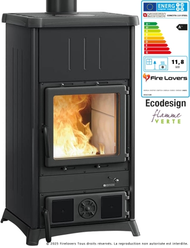 Concita 2.0 Steel 12kW Poêle à bois