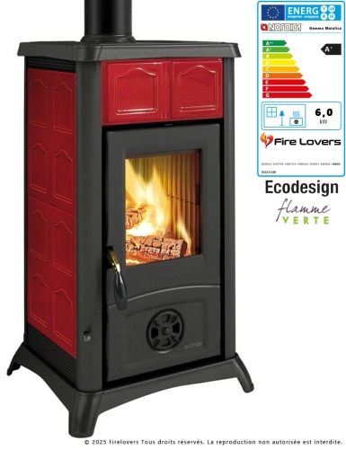 Gemma Maiolica 6kW Poêle à bois