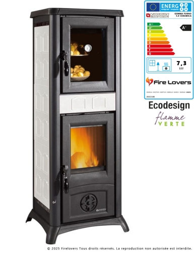 Gemma Forno 16 Ceramica 7,3 kW Poêle à bois