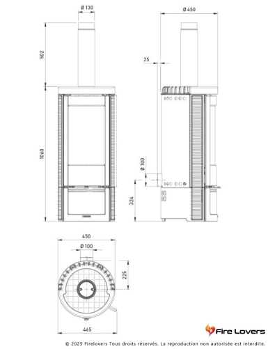 Marlena 5.0 7,5 kW Poêle à bois