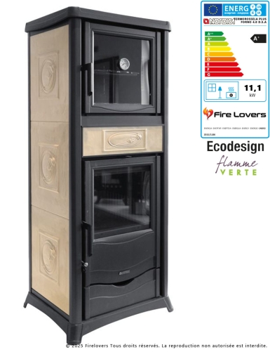 TermoRossella Plus Forno DSA 4.0 11kW Poêle à bois hydraulique