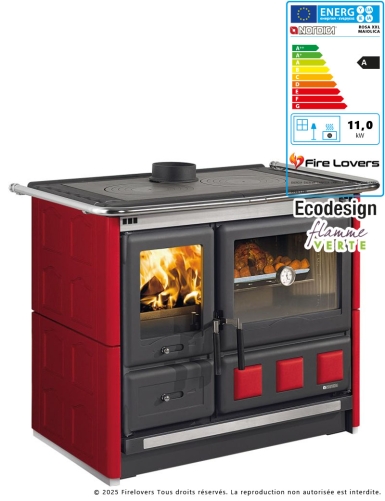 Rosa XXL 5.0 - Maiolica Cuisinière à bois