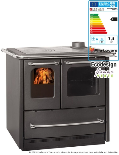 Sovrana Easy Evo 2.0 7,5 kW Cuisinière à bois