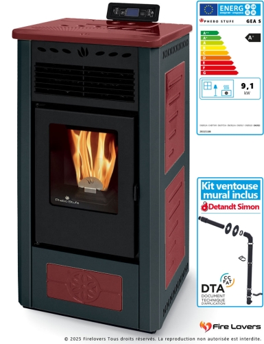 Pack Gea S 9kW + kit ventouse mural | Sortie Arrière