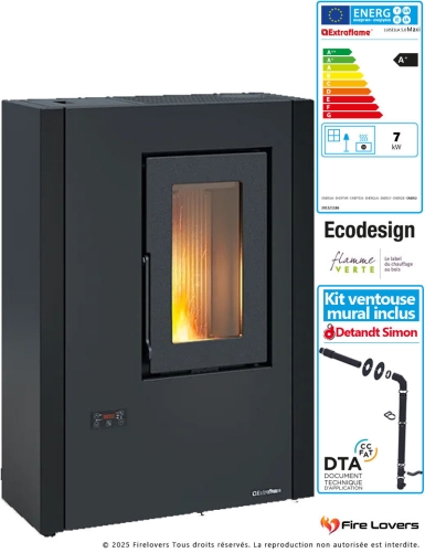 Pack Luisella 5.0 MAXI 7kW + kit ventouse mural