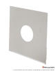 Plaque inox 350 x 350 mm