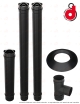 Pack Circe Up 9kW + kit de raccordement pour poêle à granulés | Sortie Dessus