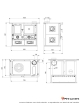 Rosa 5.0 Ceramica 9kW Cuisinière à bois