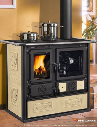 Rosa 5.0 Ceramica 9kW Cuisinière à bois